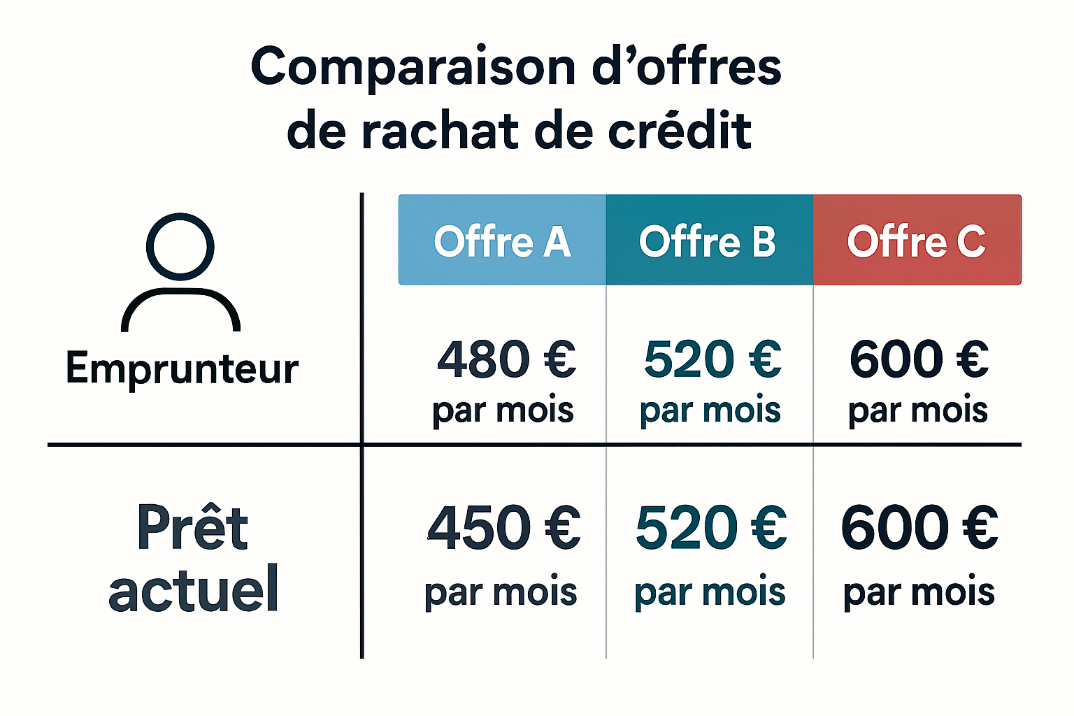 Comparaison de rachat de crédit 